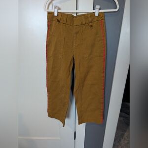 Zara Mustard Yellow Military Style Trouser capris Zara